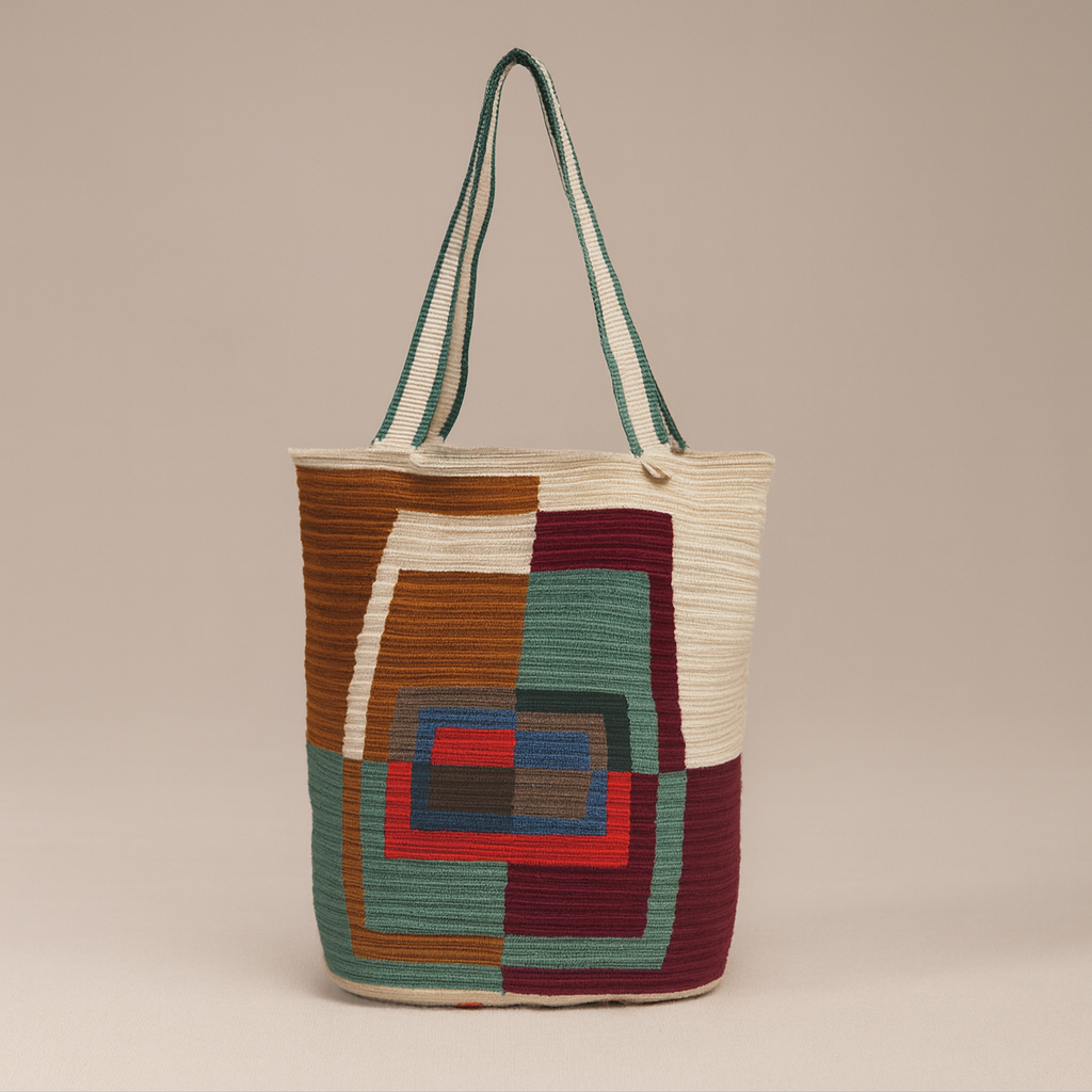 Wayuu Cala Tote Bag Ostrich