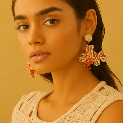 Lion Fish Earrings
