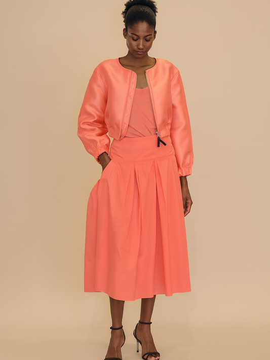 Cropped Zipper Jacket