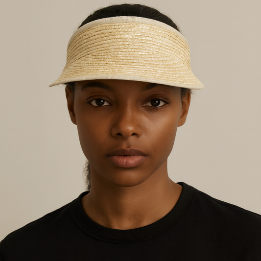 Natural Straw Visor Hat