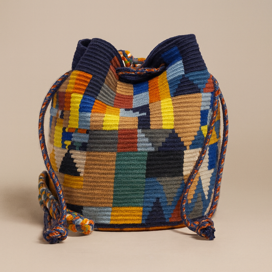 Handmade Medium Wayuu Apolo Blue