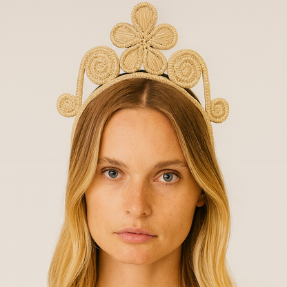 Straw Crown Headband