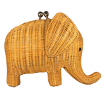 Load image into Gallery viewer, Elephant Wicker Clutch
