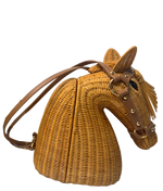 Load image into Gallery viewer, Scott Horse Wicker Bag

