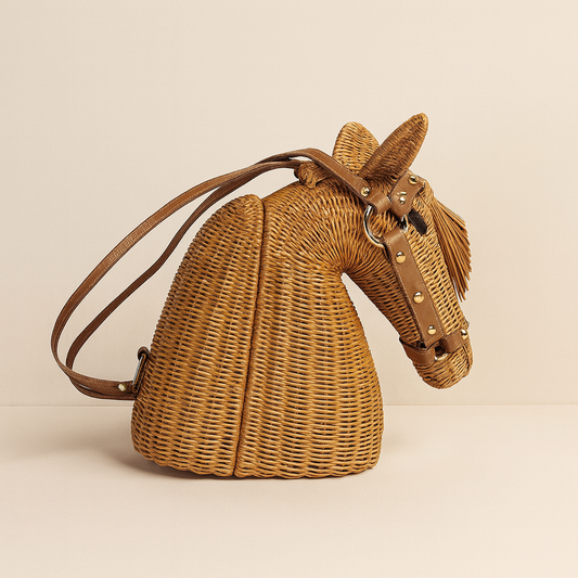 Scott Horse Wicker Bag