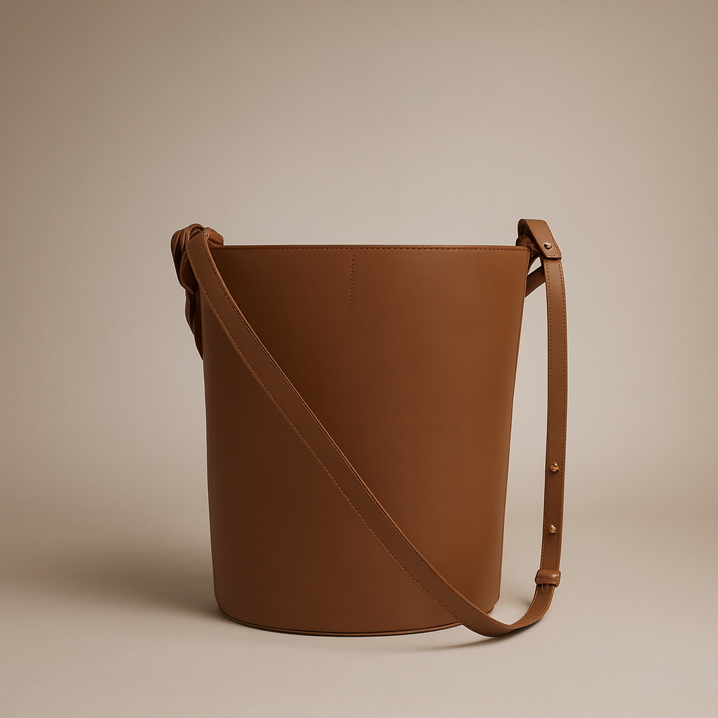 Louise Large Brown Bucket Bag