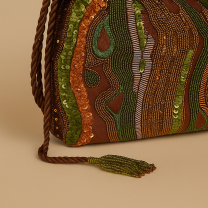 Tree Bark Bucket Bag