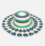 Load image into Gallery viewer, Navy Green Woven Straw Hat
