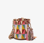 Load image into Gallery viewer, Handmade Small Wayuu Lilac &amp; Green
