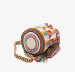 Load image into Gallery viewer, Handmade Small Wayuu Lilac &amp; Green
