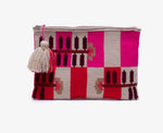 Load image into Gallery viewer, Handmade Wayuu Clutch Pink &amp; Red
