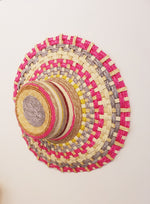 Load image into Gallery viewer, Fuchsia Natural Woven Straw Hat
