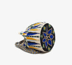 Load image into Gallery viewer, Handmade Small Crossbody Wayuu Electric Blue &amp; Green
