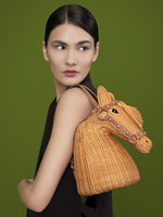 Load image into Gallery viewer, Scott Horse Wicker Bag
