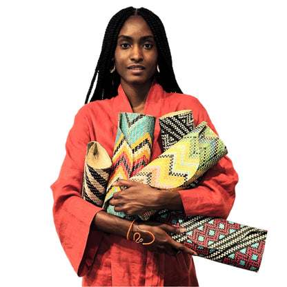Woven Straw Clutch