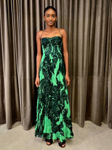 Micro Pleated Bustier Dress
