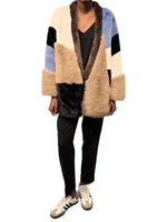 Load image into Gallery viewer, Faux Fur Multi Color Coat
