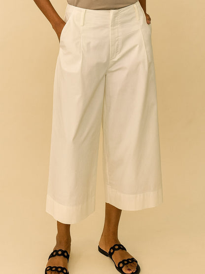Poplin Cropped Pants