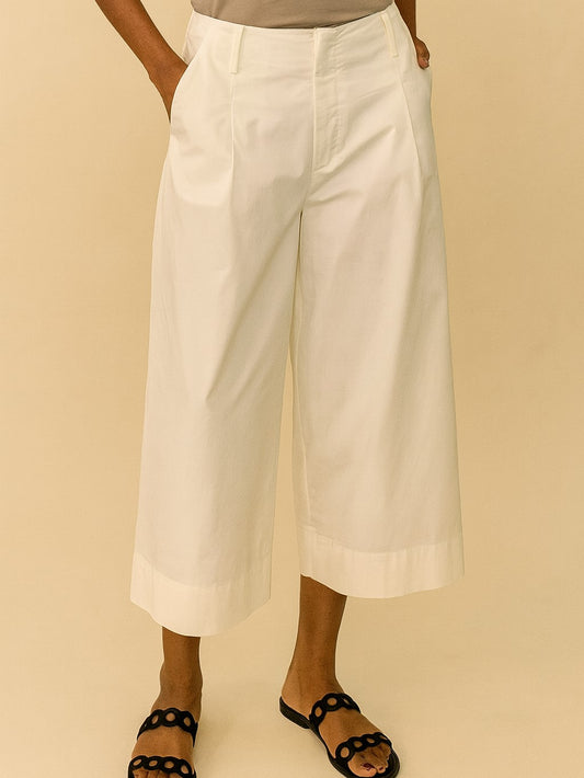Poplin Cropped Pants