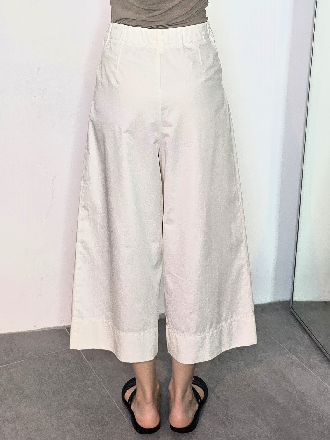 Poplin Cropped Pants