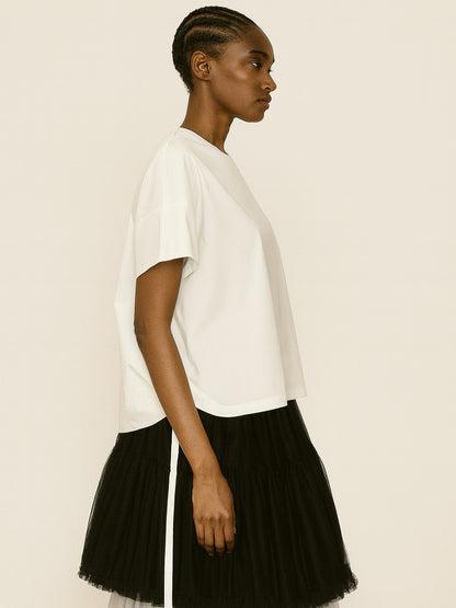 Poplin Loose Shirt with Band