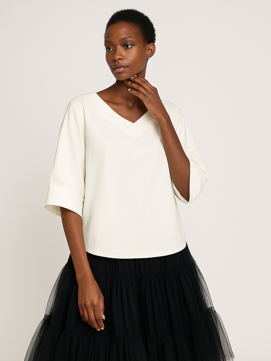 1/2 Sleeve Loose Shirt