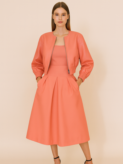 Poplin Yoke Skirt