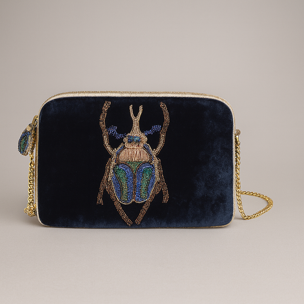 Beetle Velvet Bag