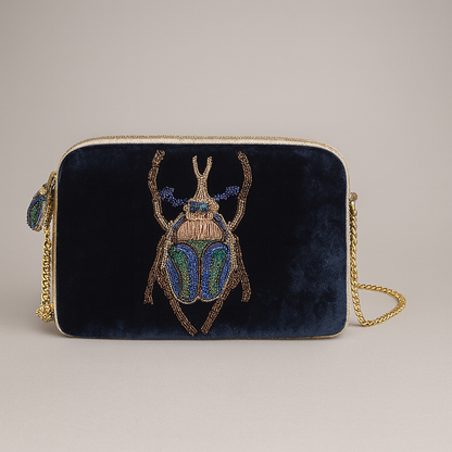 Beetle Velvet Bag
