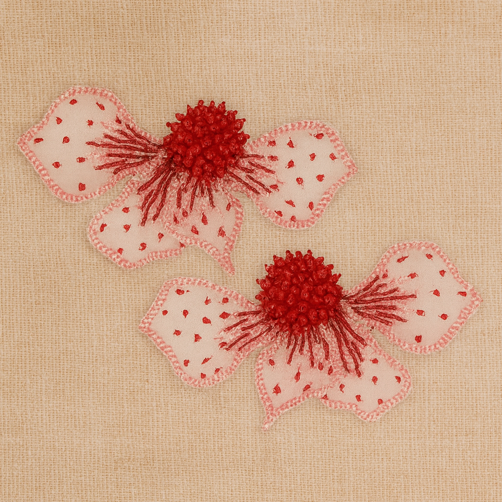 Peonie Earrings Pink