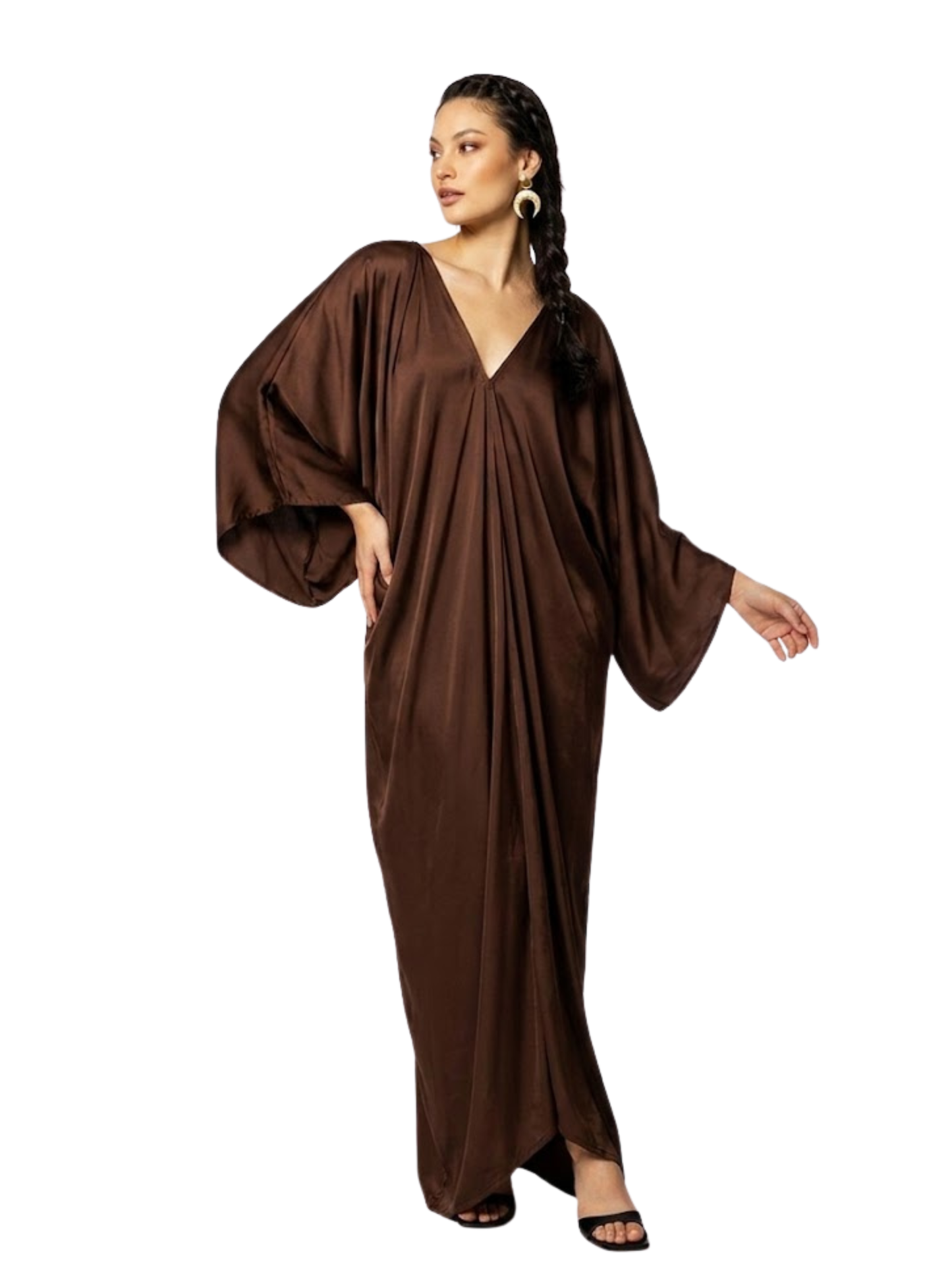  brown evening gown