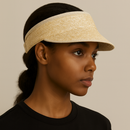 Natural Straw Visor Hat