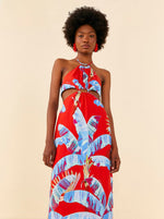 Load image into Gallery viewer, Sweet Jungle Cut Out Midi Dress
