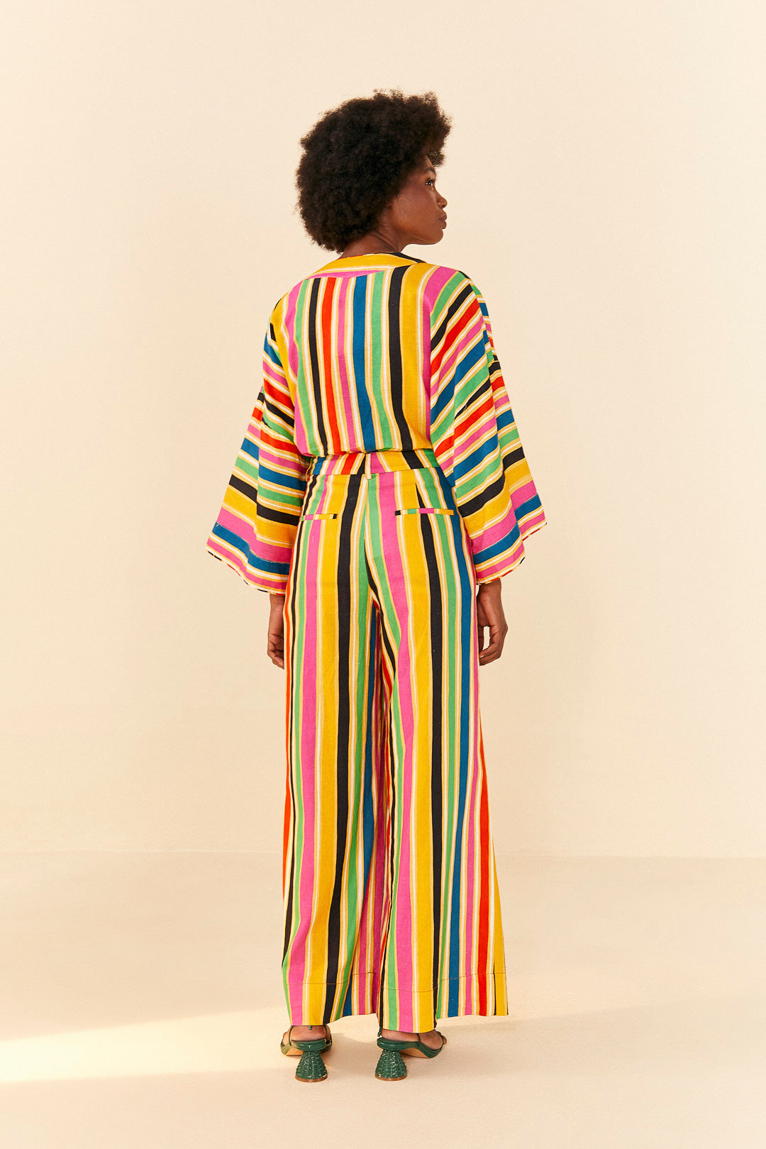 Rainbow Stripes Kimono