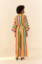 Load image into Gallery viewer, Rainbow Stripes Kimono
