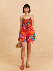 Red Ombre Chita Romper