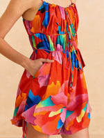 Load image into Gallery viewer, Red Ombre Chita Romper
