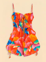 Load image into Gallery viewer, Red Ombre Chita Romper
