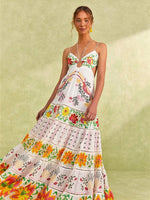 Load image into Gallery viewer, Mixed Neon Floral Maxi Dress
