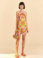 Load image into Gallery viewer, Beach Toucans Scarf Mini Dress
