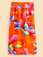 Load image into Gallery viewer, Ombre Chita Red Midi Skirt
