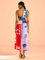 Load image into Gallery viewer, Brasil Bahia Scarves Midi Skirt
