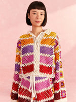 Load image into Gallery viewer, Mixed Crochet Stripes Shirt
