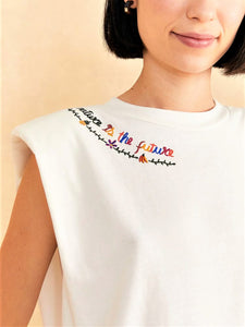Nature Is The Future Embroidered T-Shirt