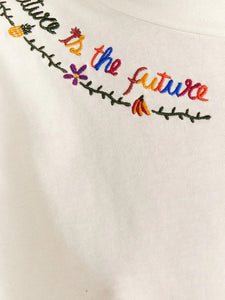 Nature Is The Future Embroidered T-Shirt