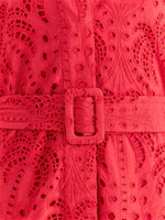 Load image into Gallery viewer, Red Palm Tree Mini Dress
