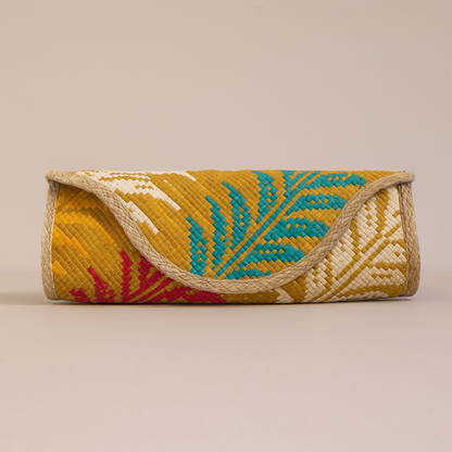 Woven Straw Clutch