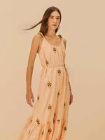 Load image into Gallery viewer, Sand Anchor Tapestry Fish Strap Maxi Dress
