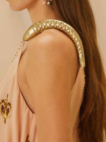 Load image into Gallery viewer, Sand Anchor Tapestry Fish Strap Maxi Dress
