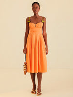 Load image into Gallery viewer, Bicolor Sleeveless Midi Dress
